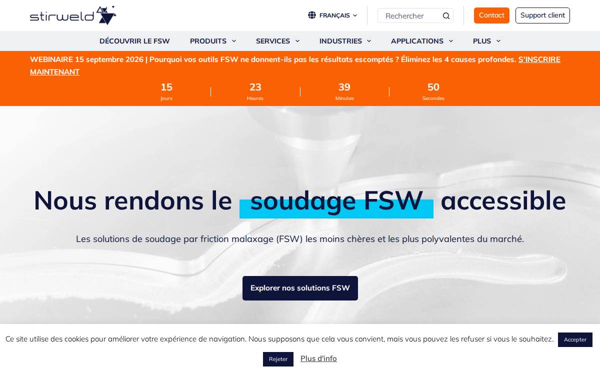 Stirweld website preview