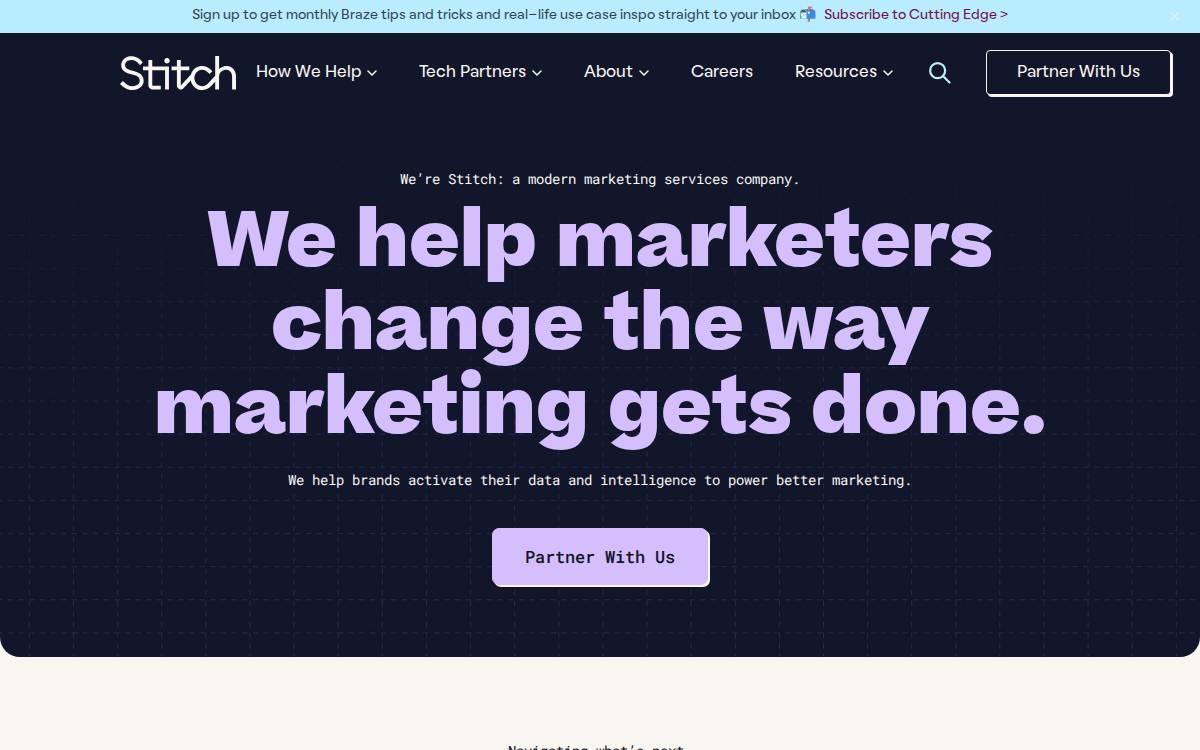 Stitch website preview
