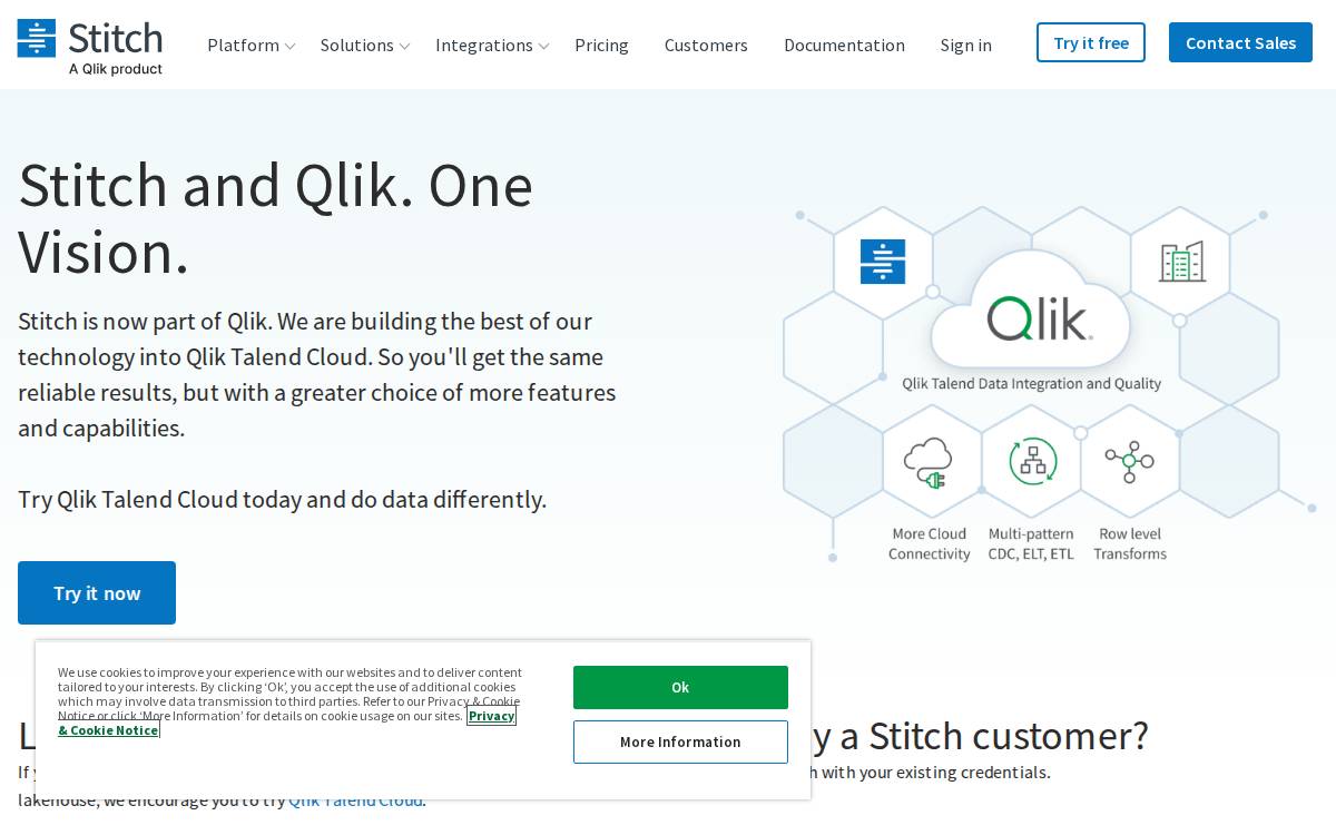 Stitch Data website preview