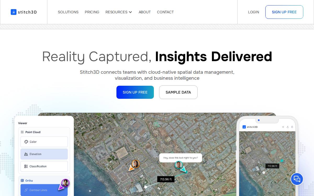 Stitch3D website preview