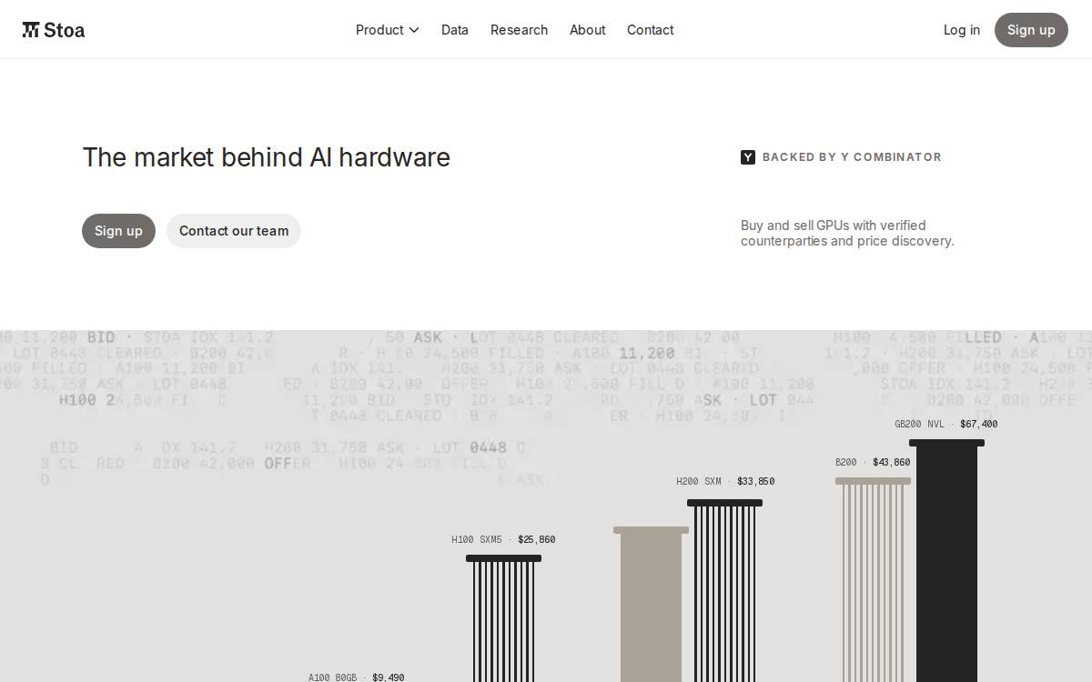 Stoa website preview