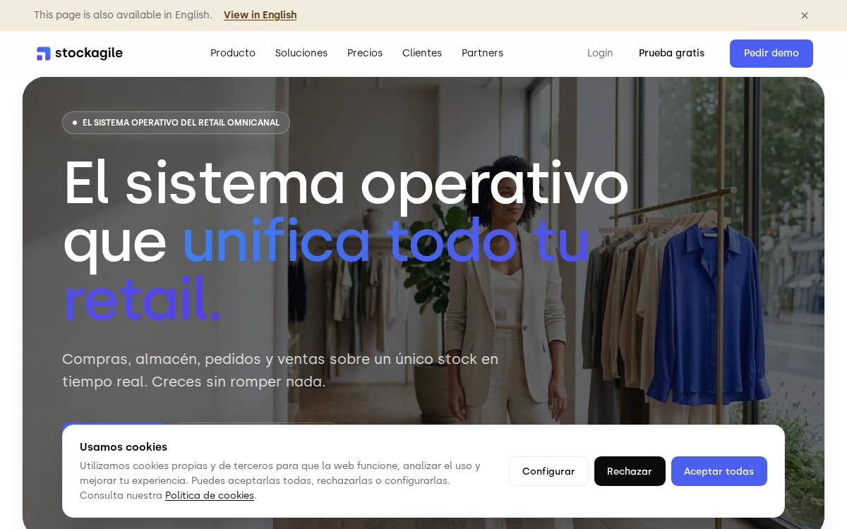Stockagile website preview