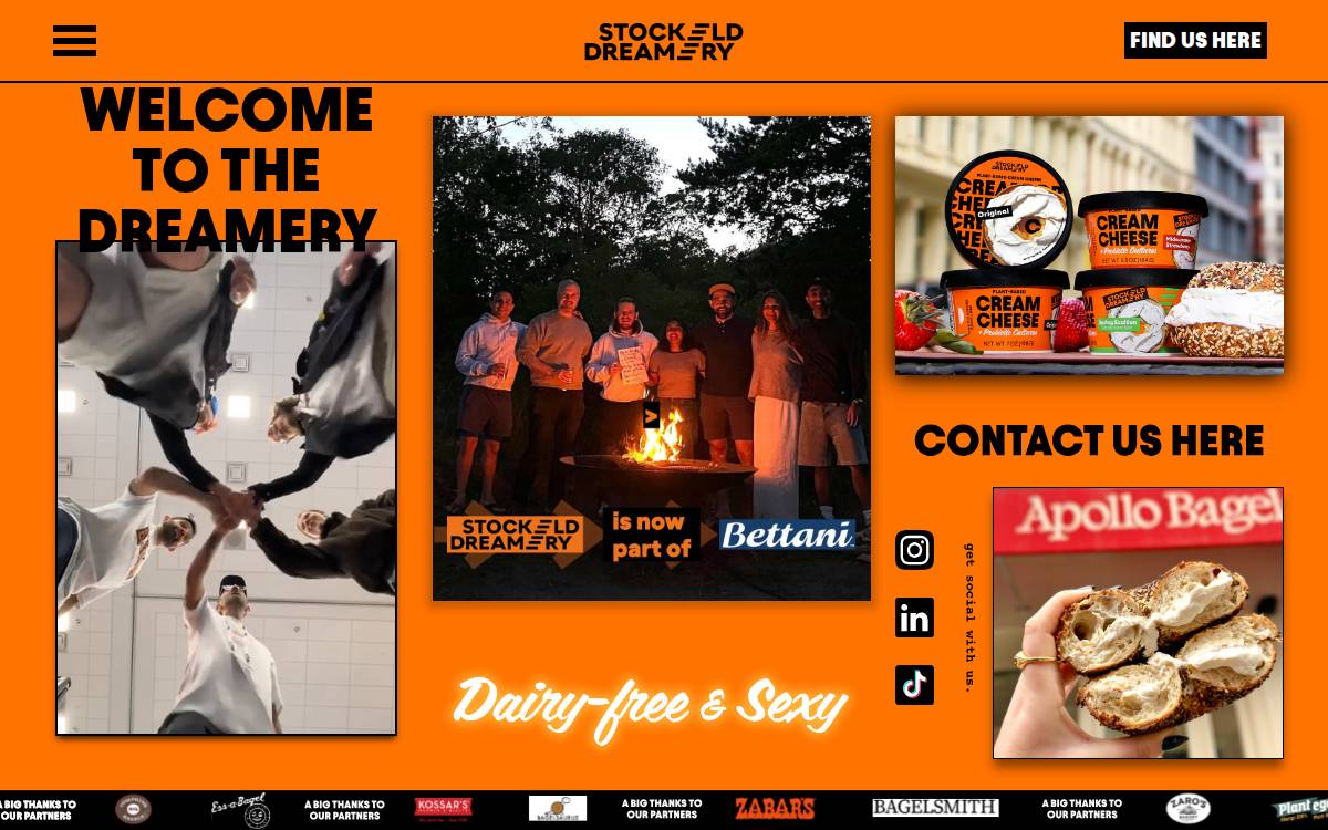 Stockeld Dreamery website preview