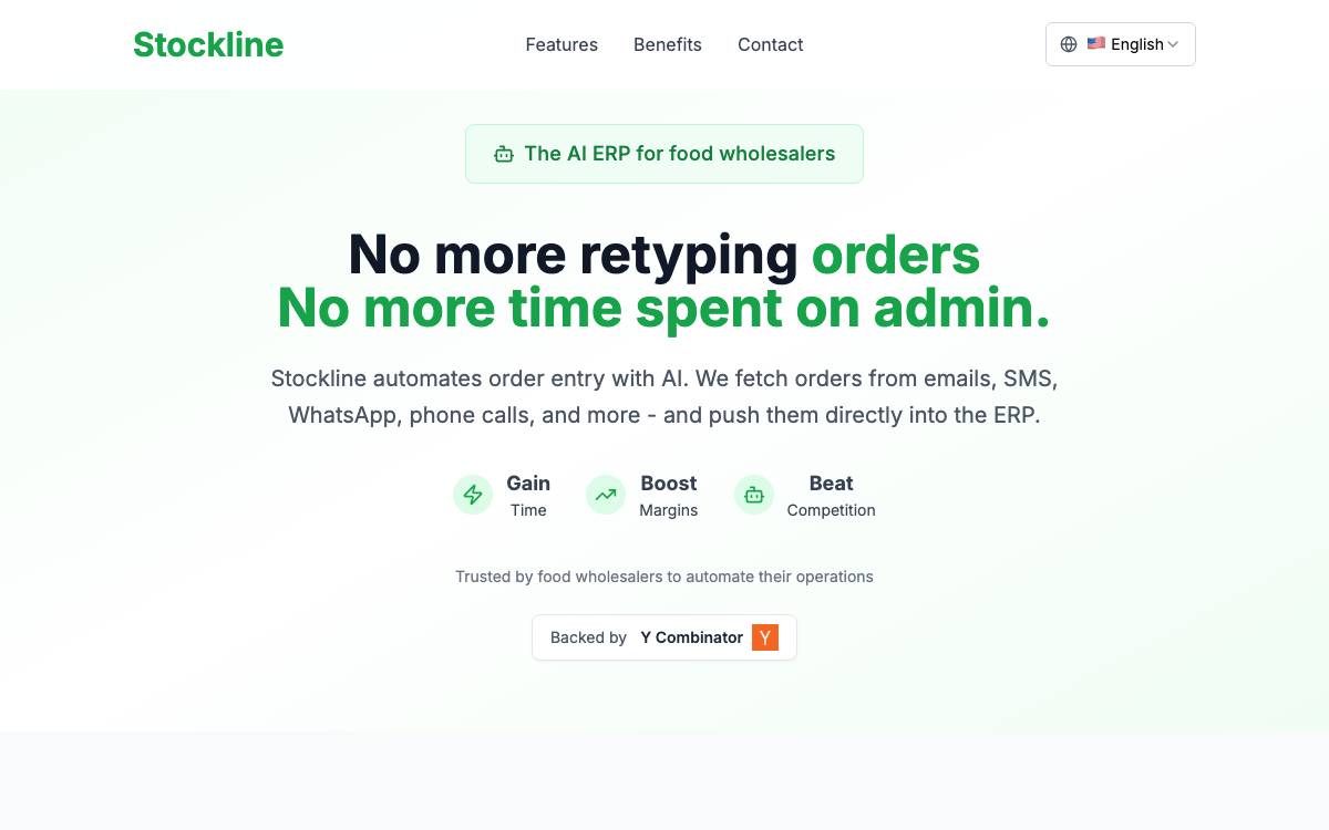 Stockline website preview