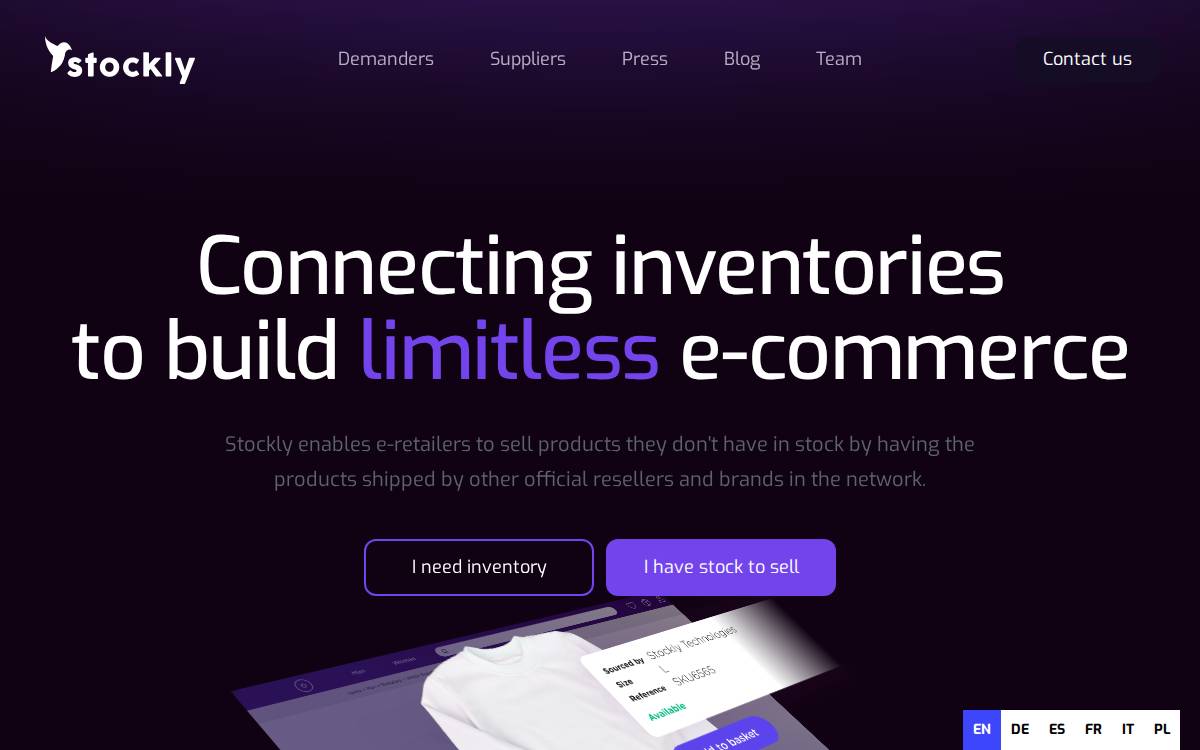 Stockly website preview