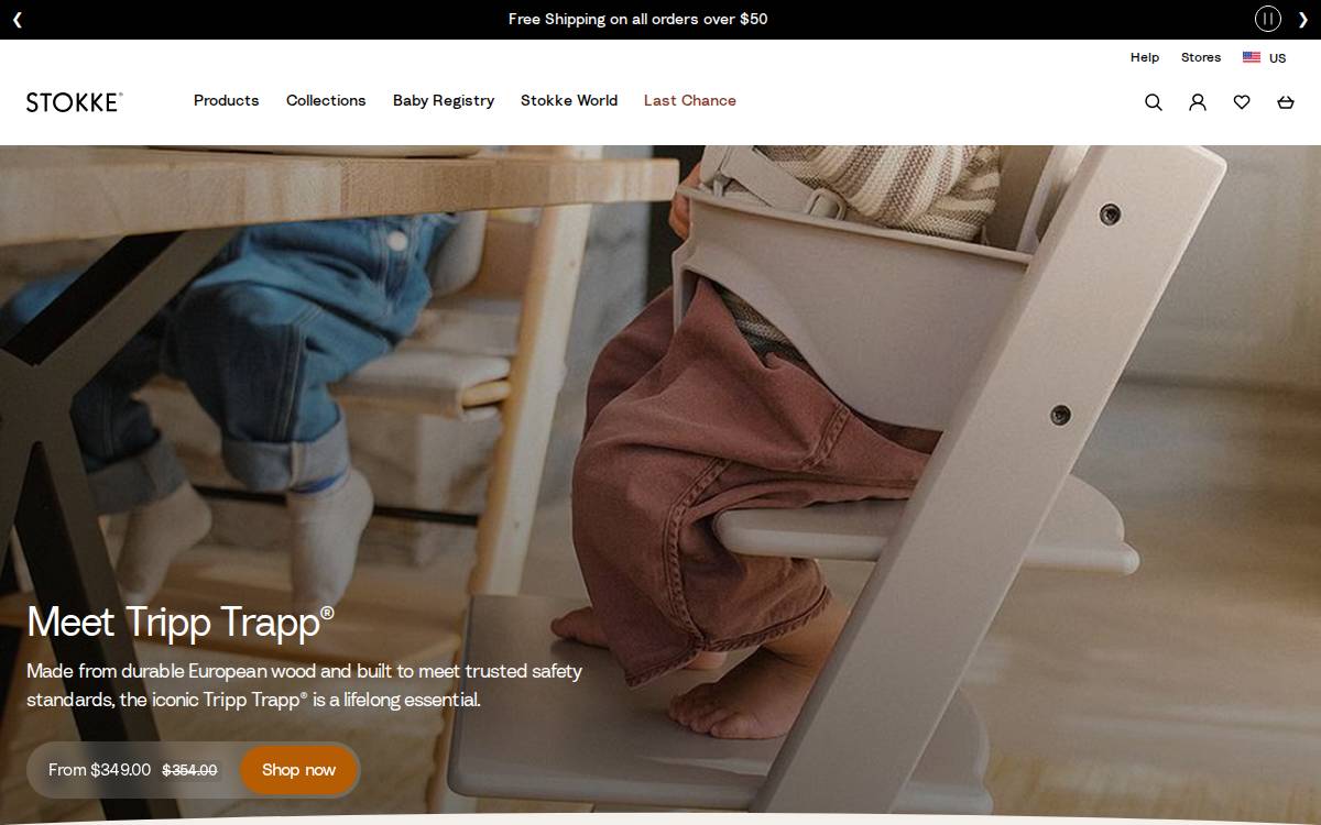 Stokke website preview