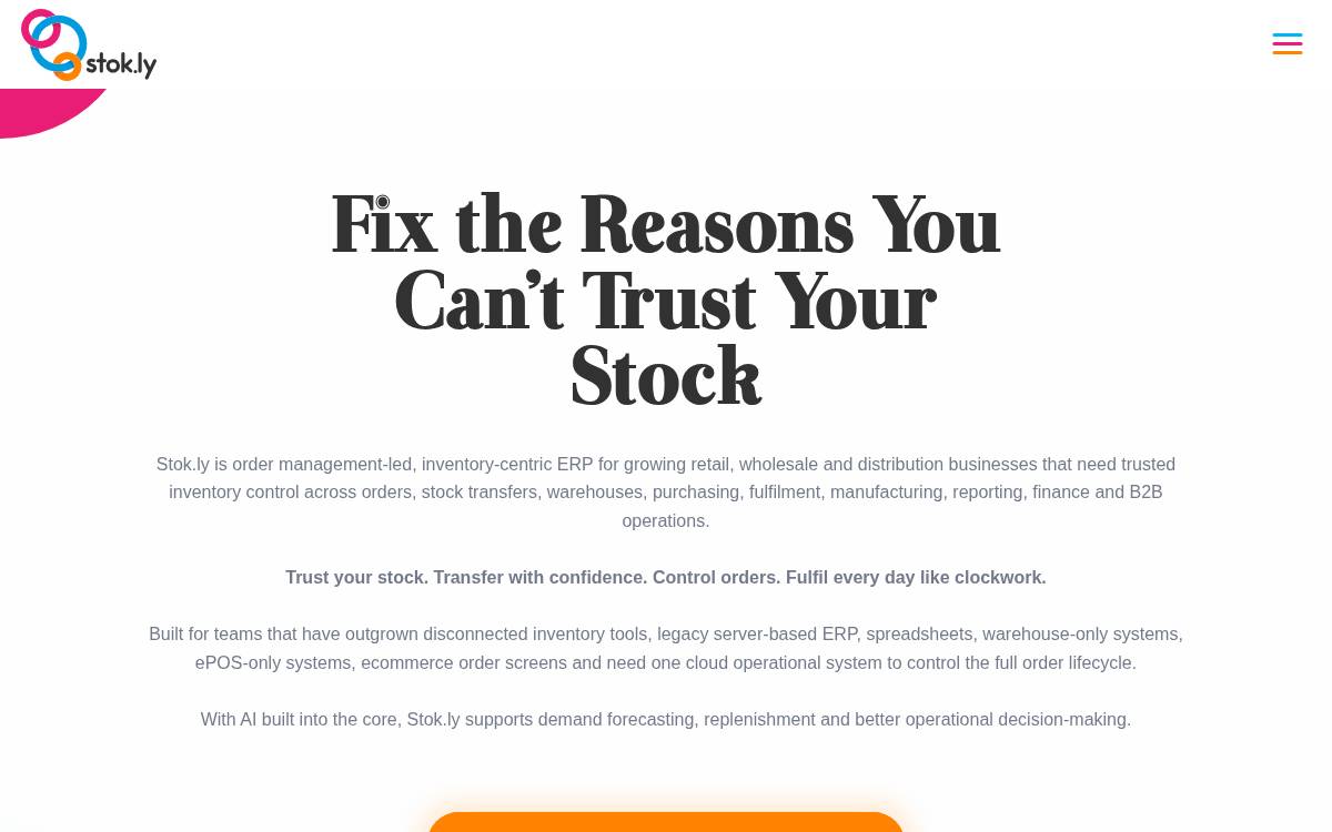 Stokly Seed website preview