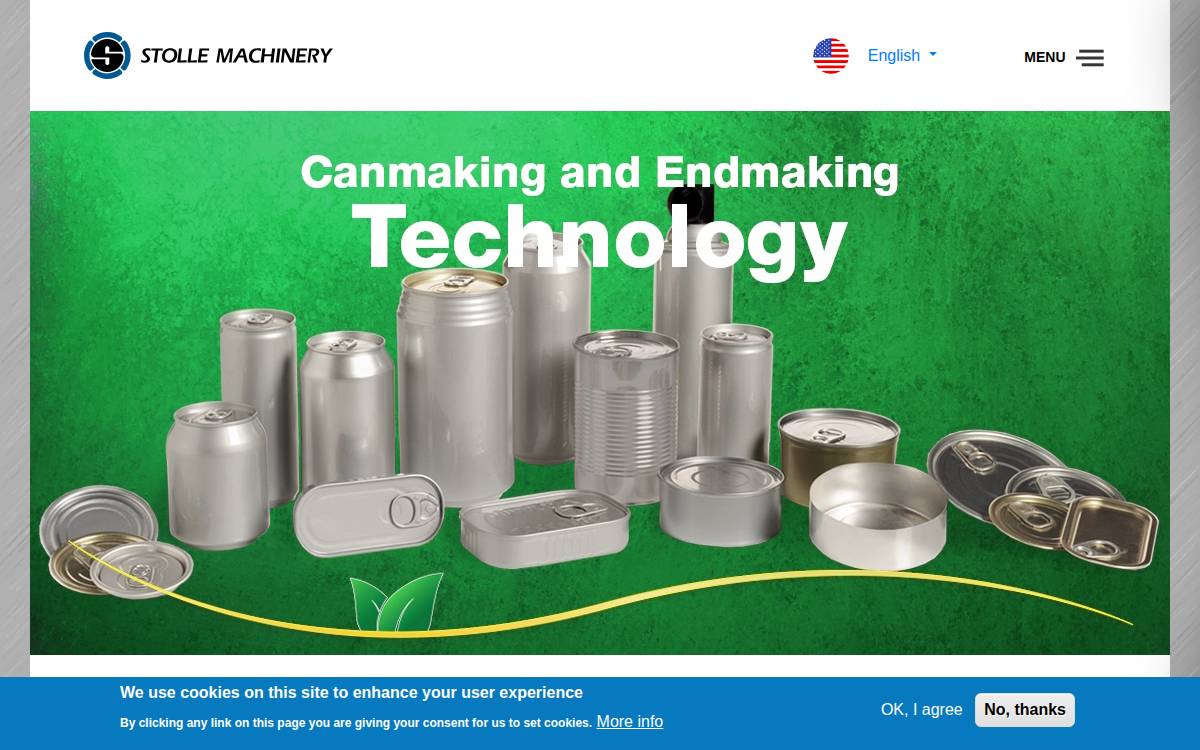 Stolle Machinery Company website preview