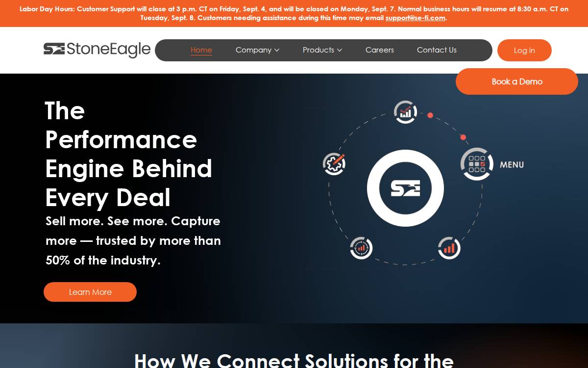 StoneEagle F&I, Inc. website preview