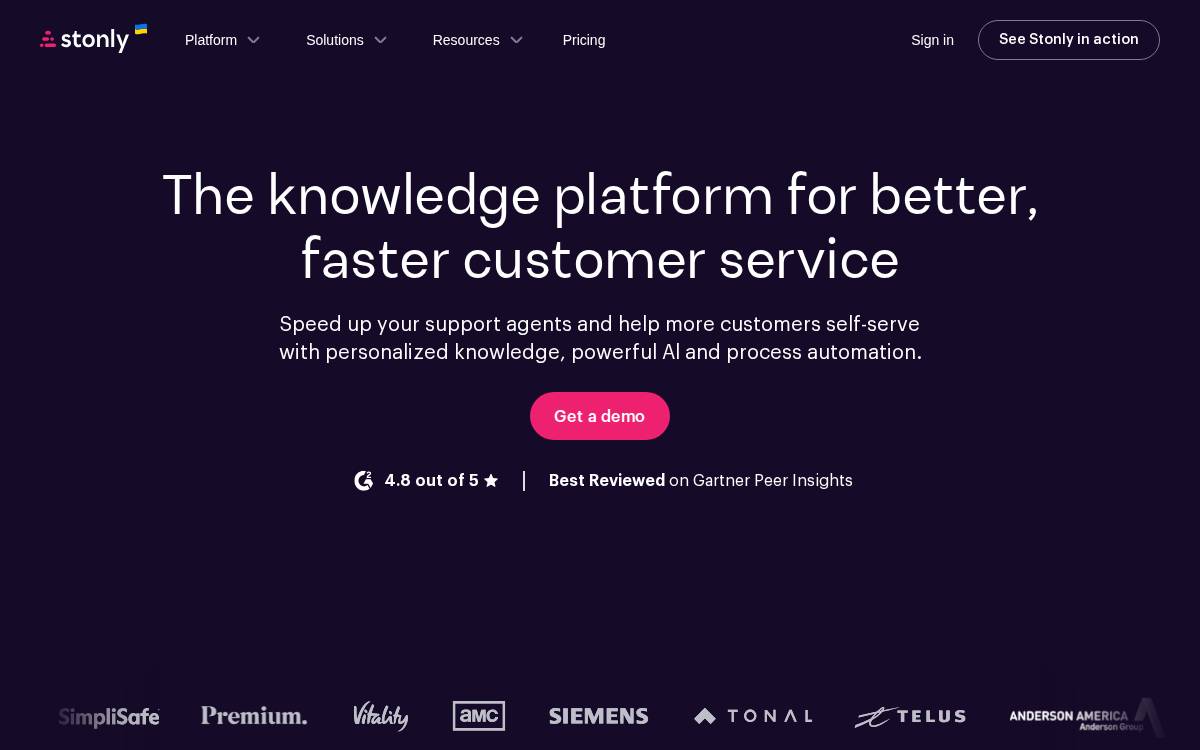 Stonly website preview