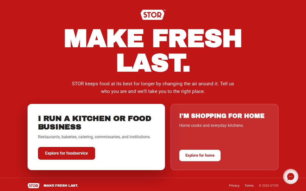 STOR website preview