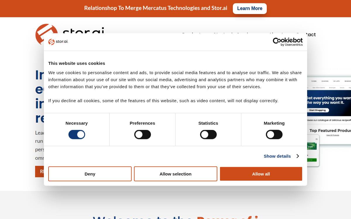 Stor website preview