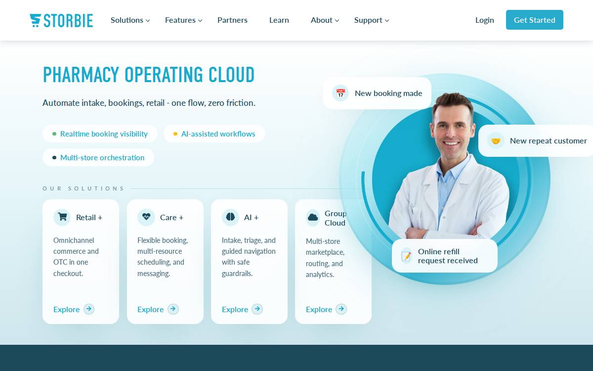 Storbie website preview