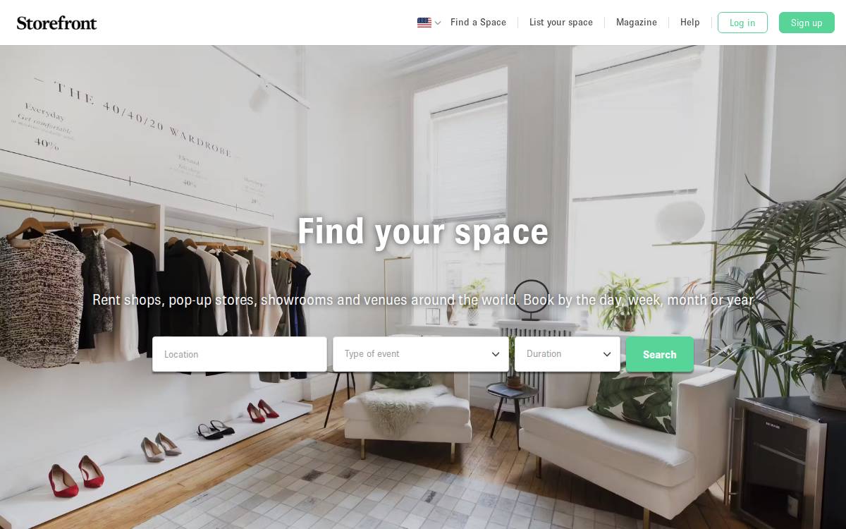 Storefront website preview