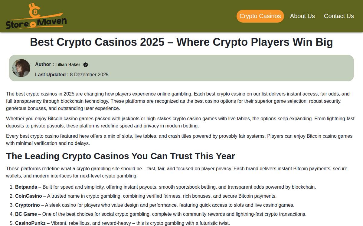 Storemaven website preview