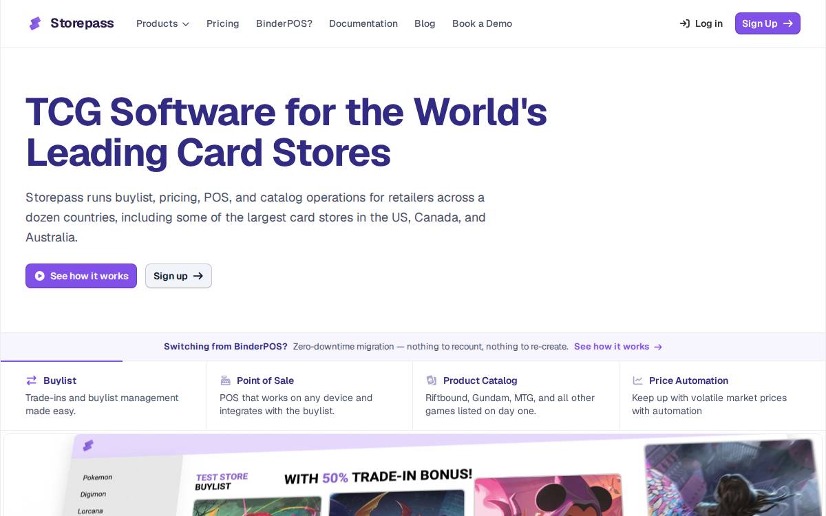 Storepass website preview