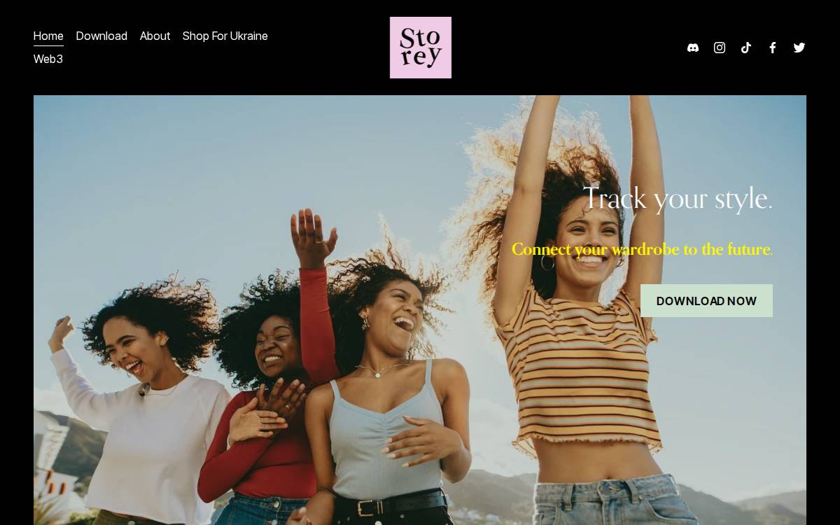 Storey The App website preview