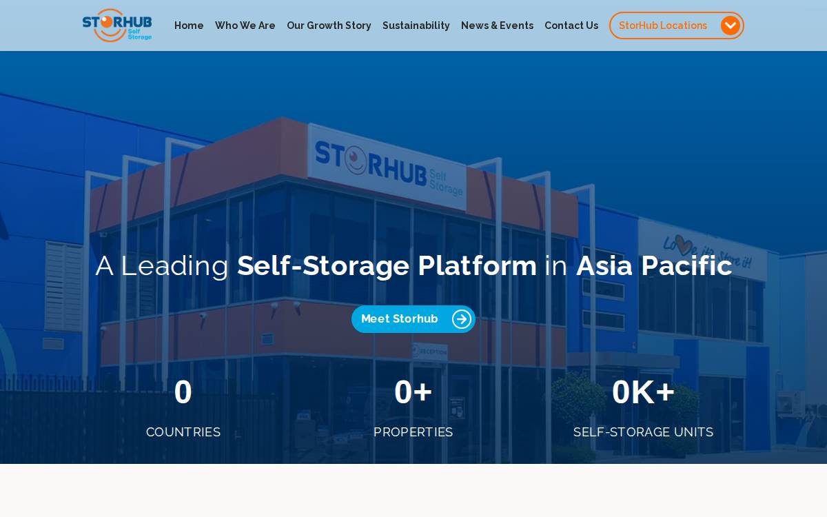 Storhub Group website preview