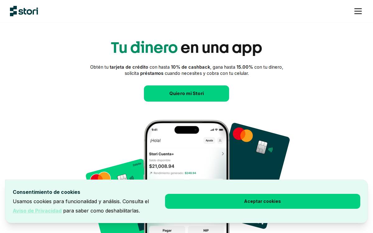 Stori website preview