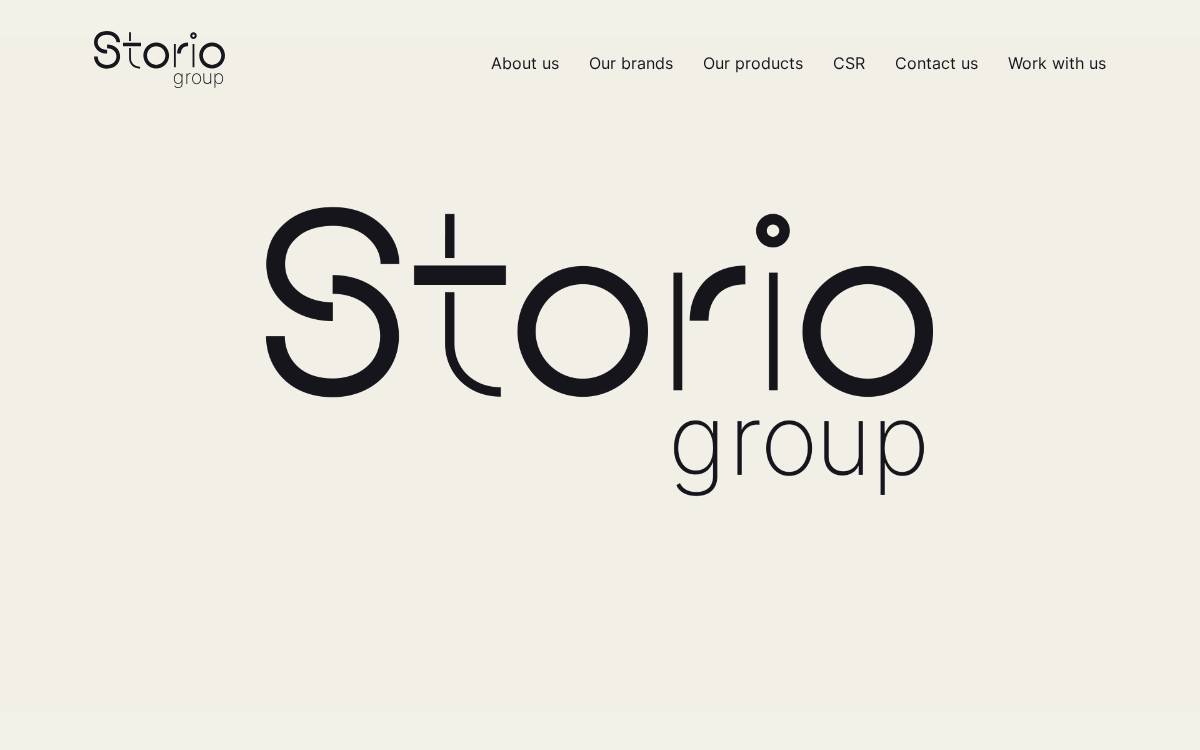 Storio group website preview