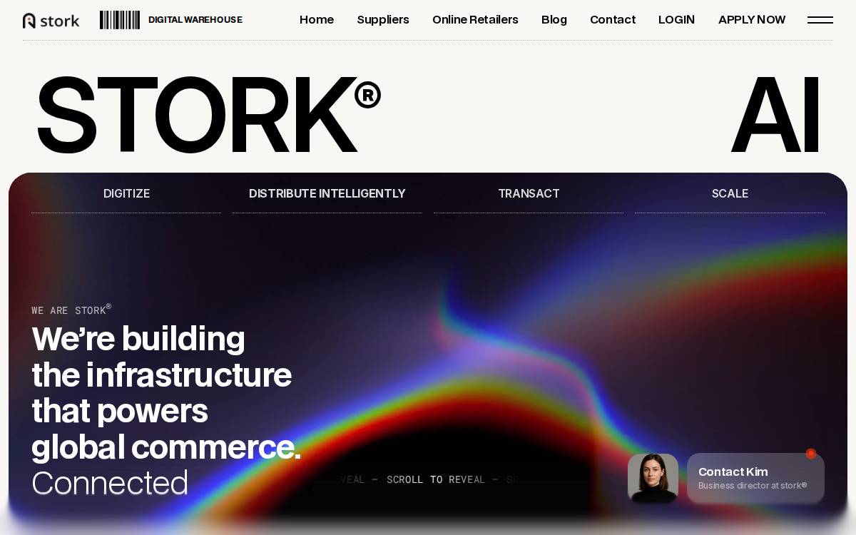 Stork website preview
