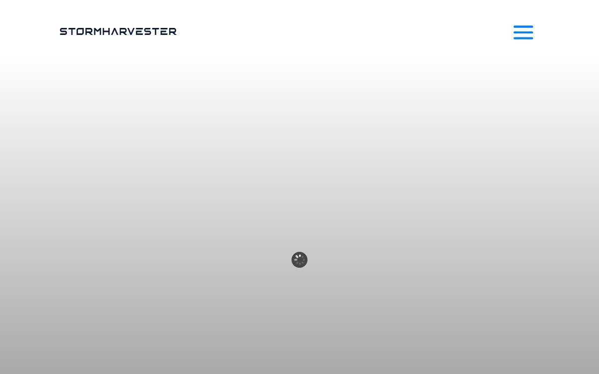 StormHarvester website preview