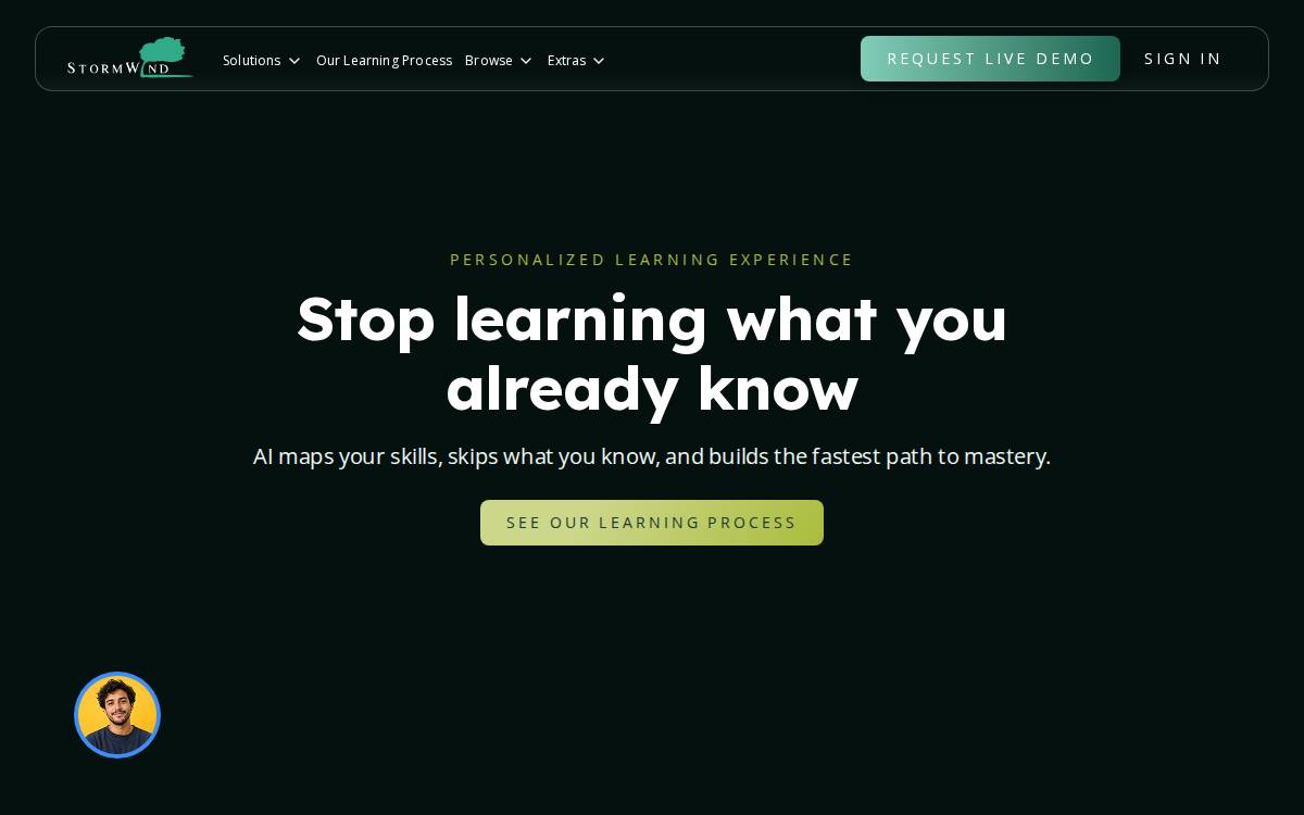 Stormwindstudios website preview