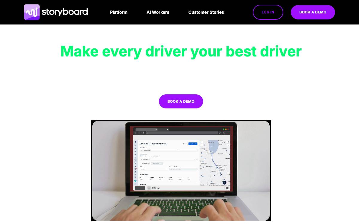 Storyboard website preview