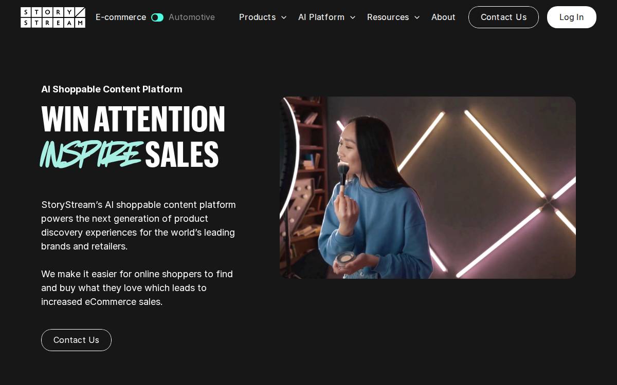 Storystream website preview