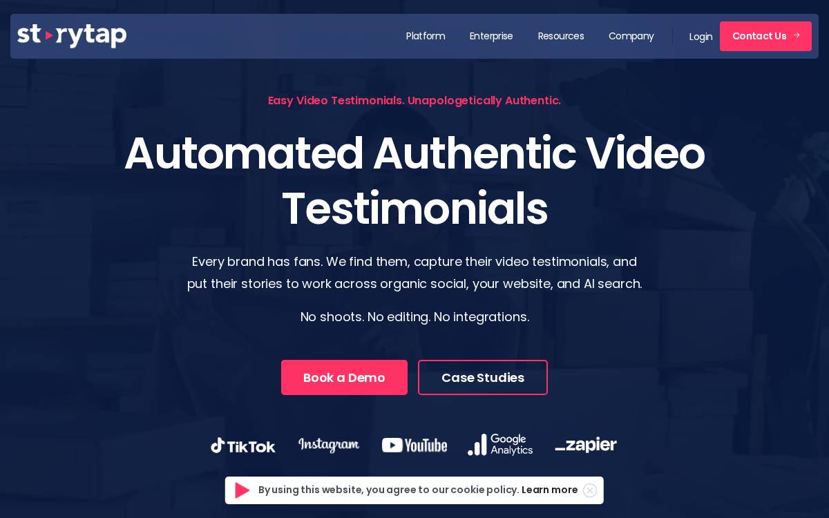 StoryTap website preview