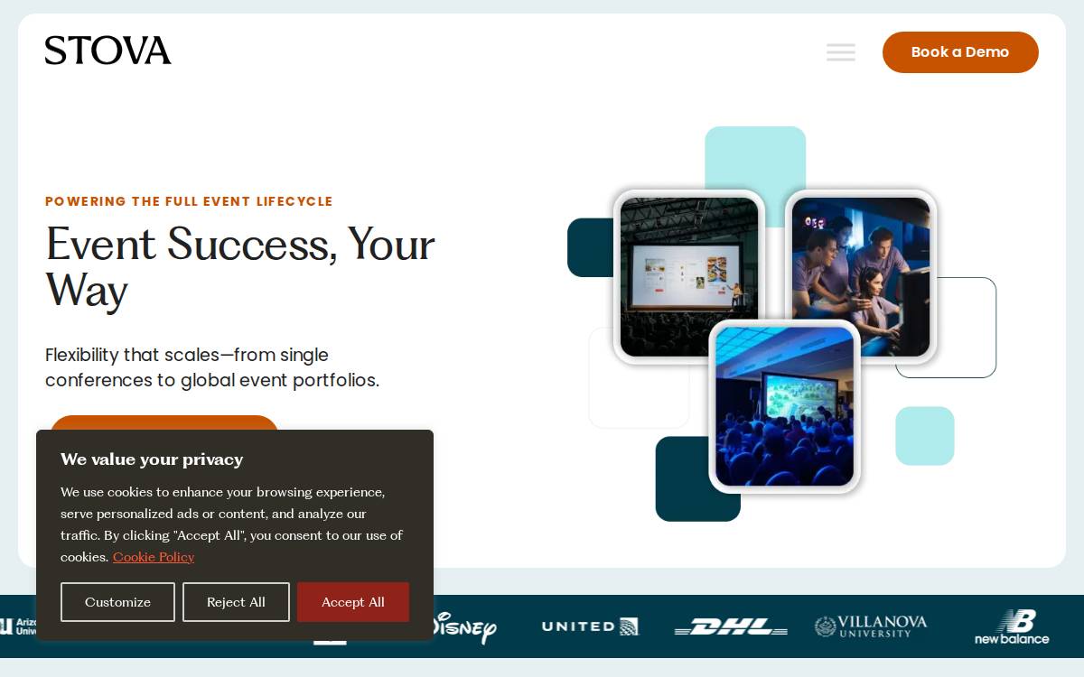Stova website preview