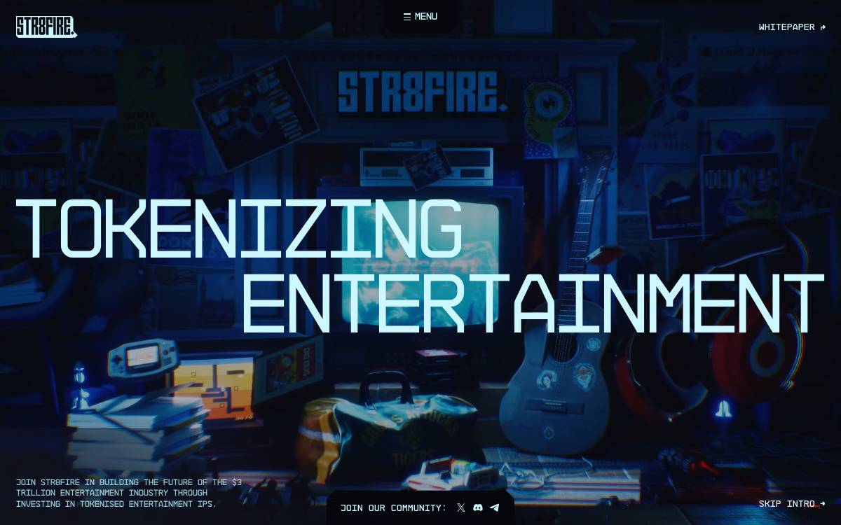 Str8fire website preview