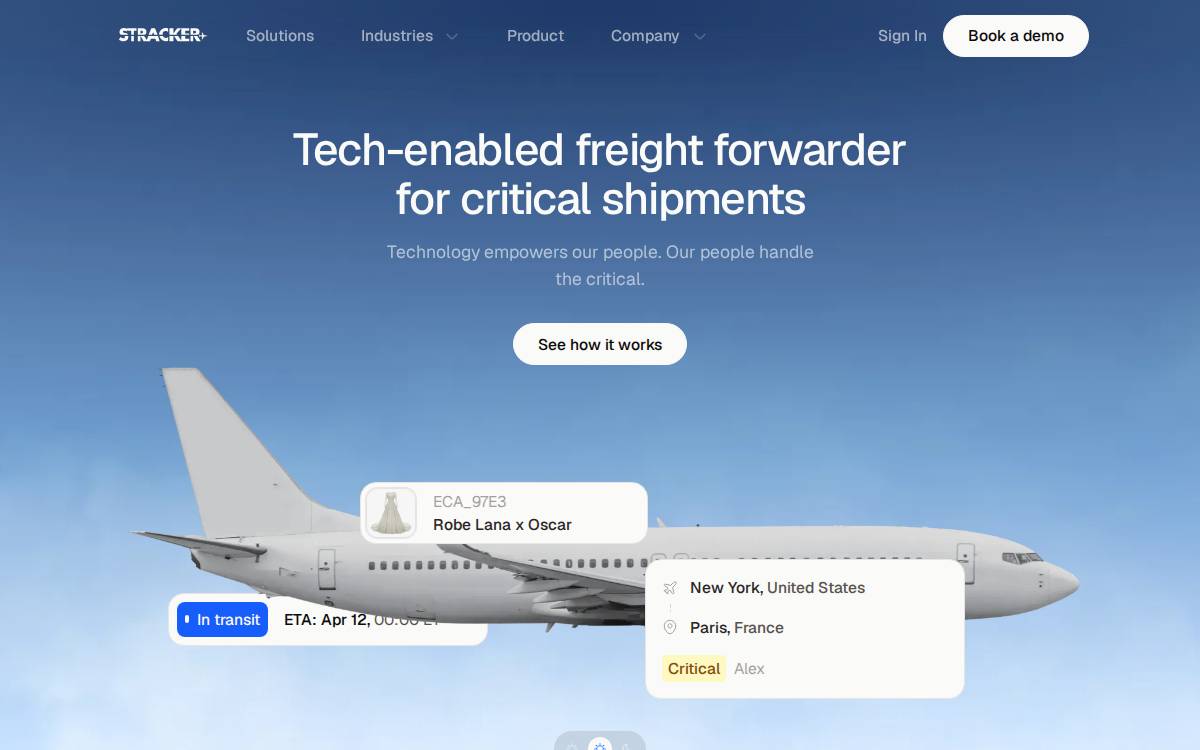 Stracker website preview