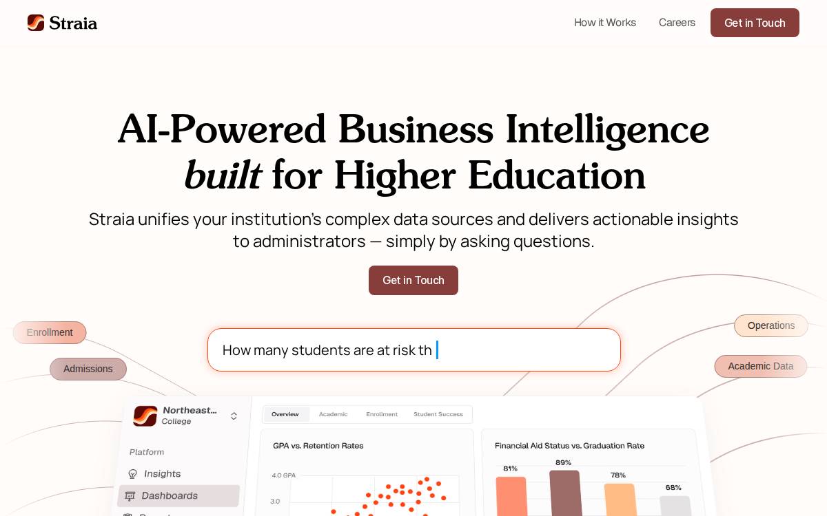 Straia website preview