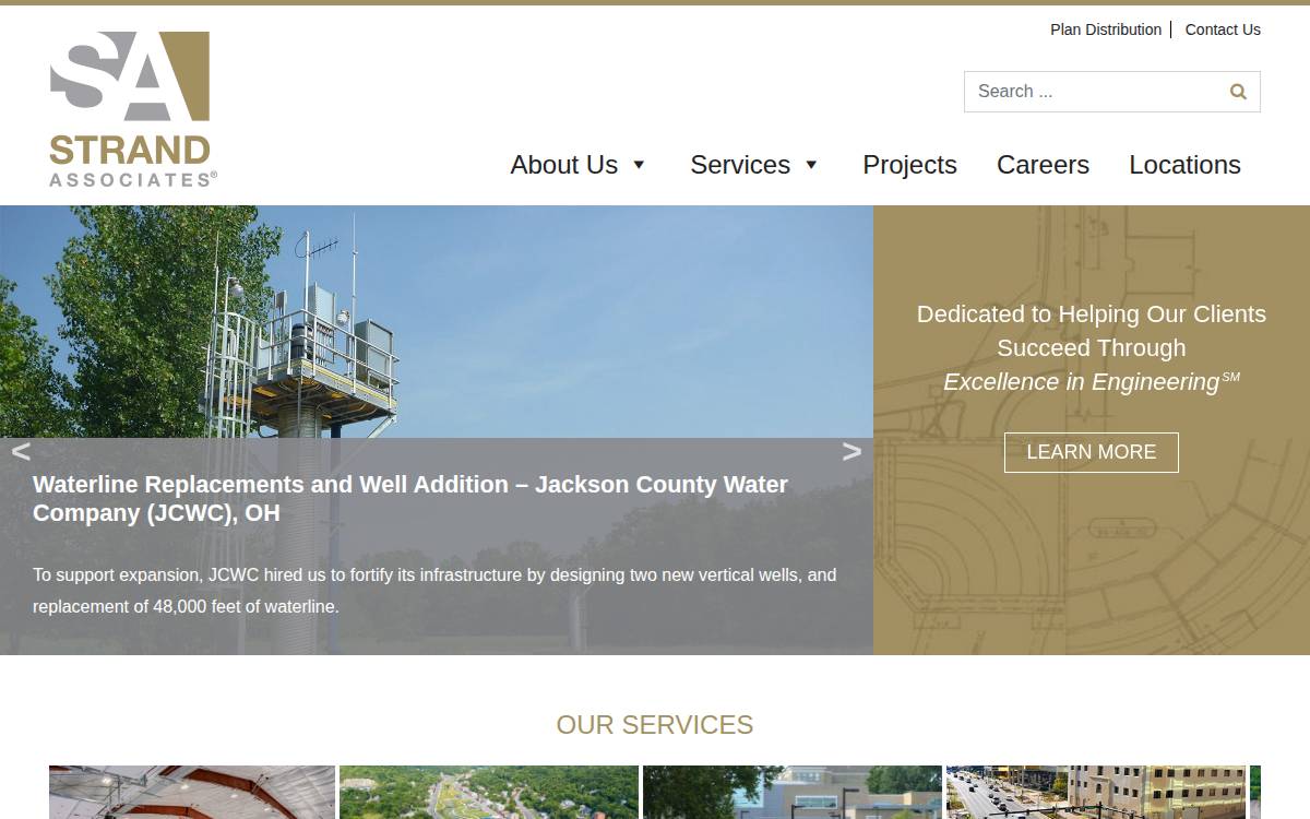 Strand Associates website preview