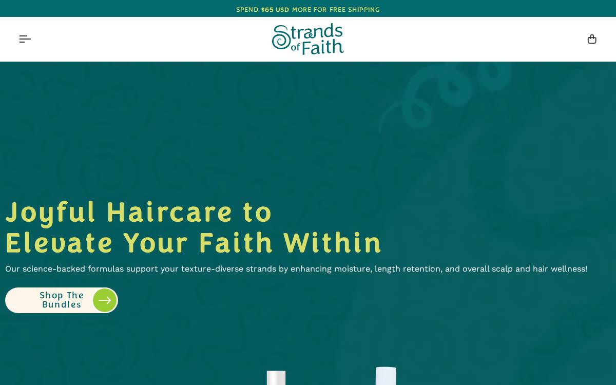 Strands of Faith website preview