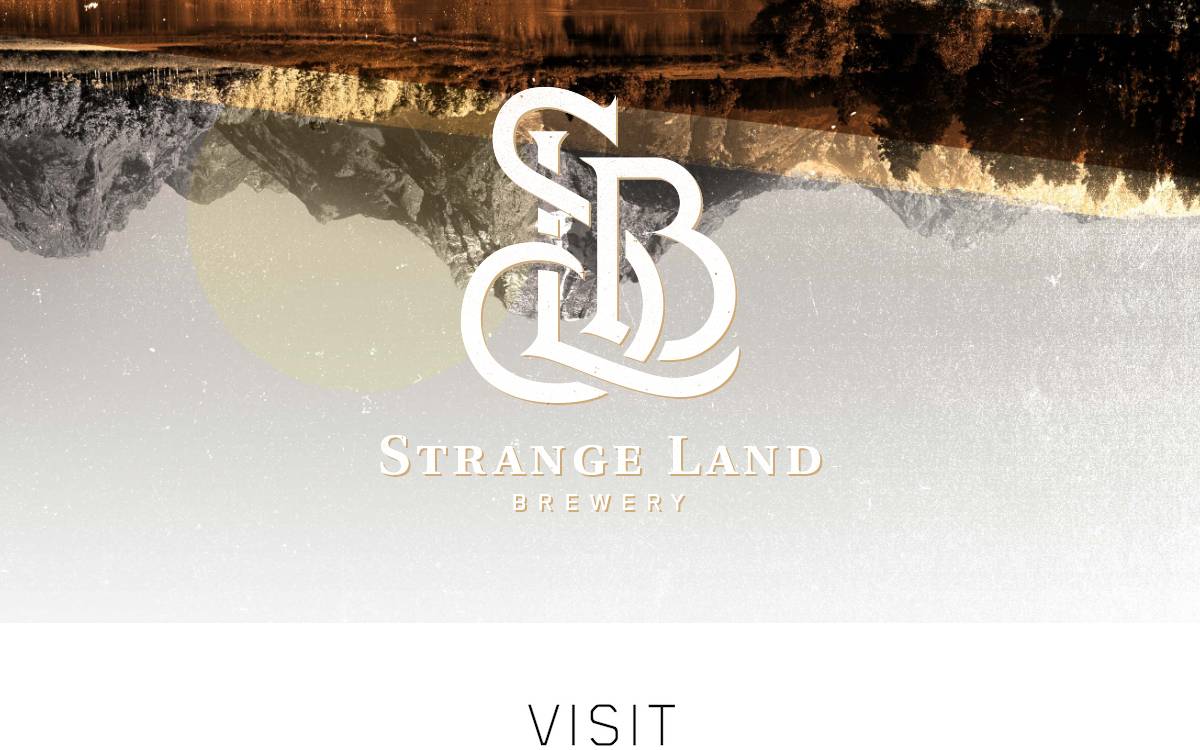 Strange Land Brewery website preview