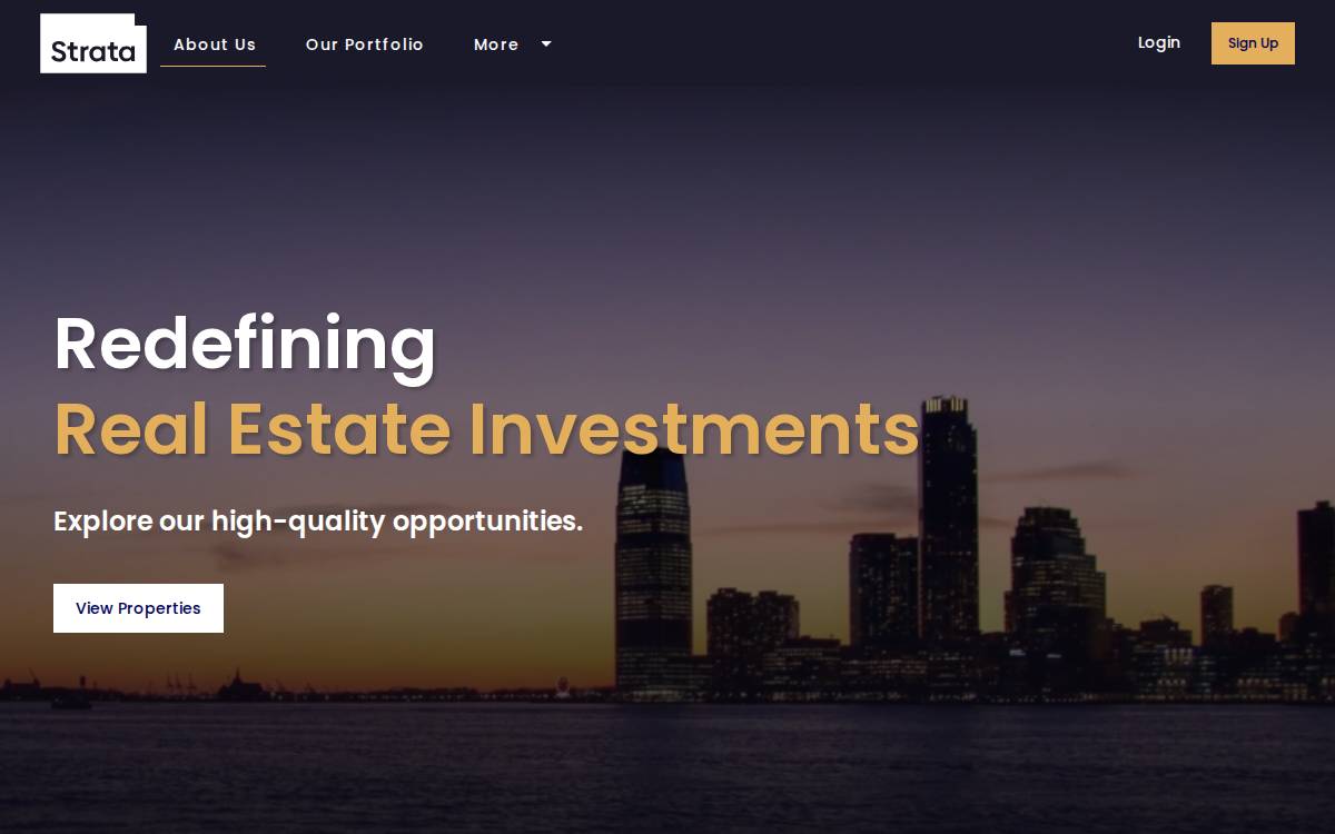 Strata website preview