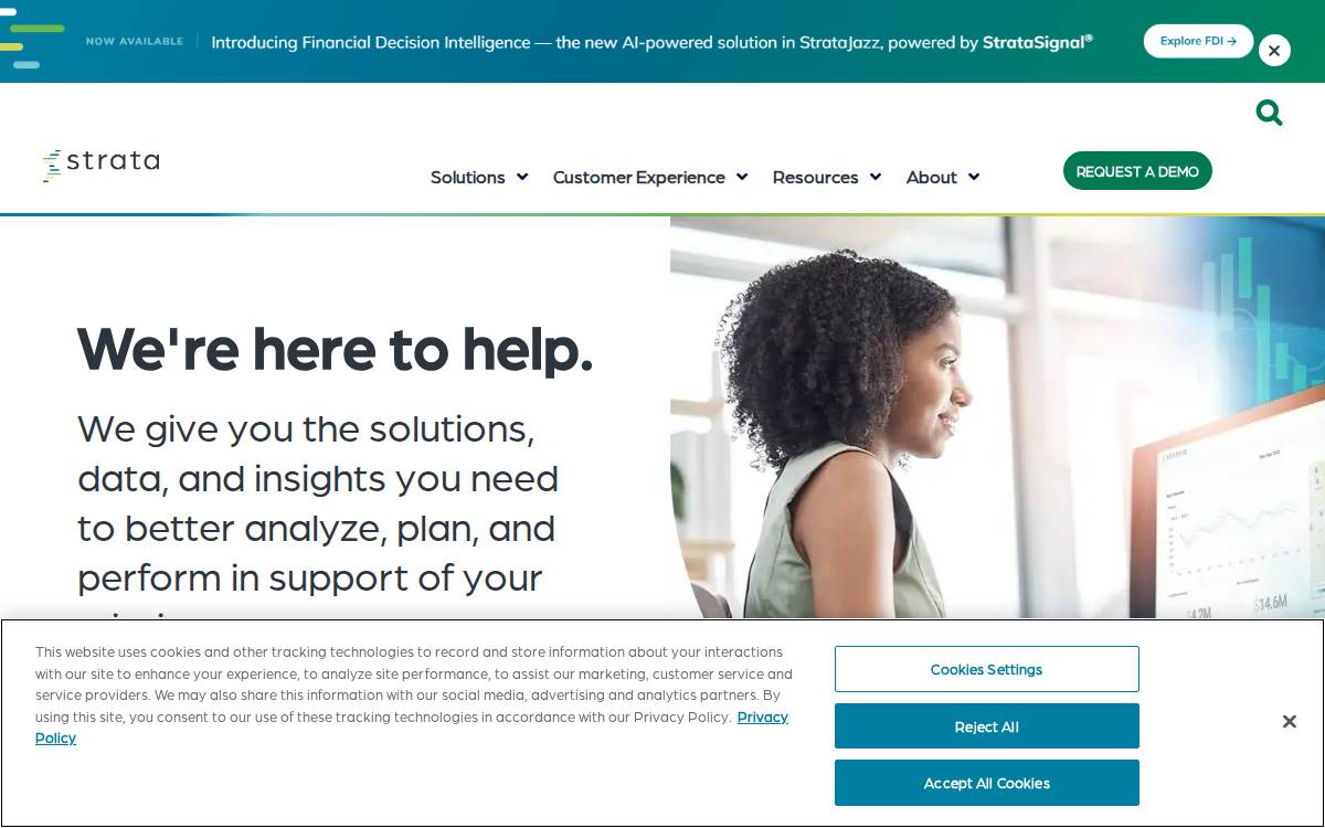 Stratadecision website preview
