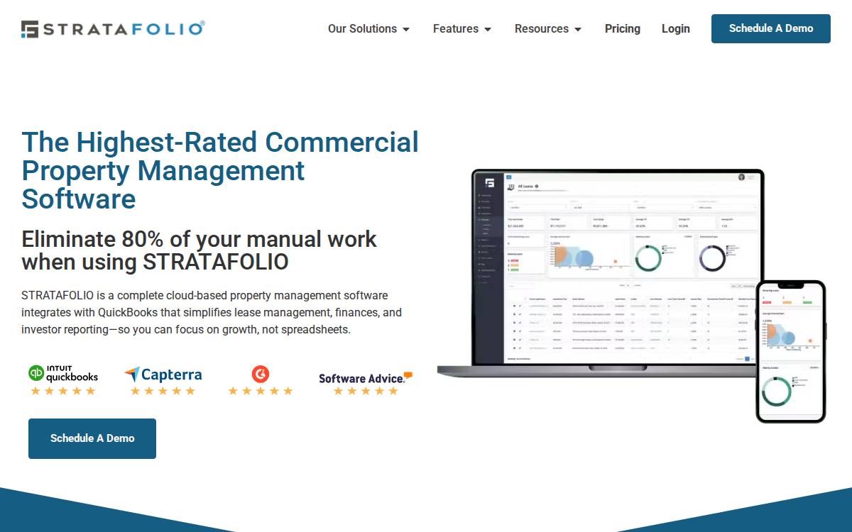 Stratafolio website preview