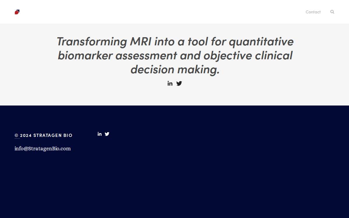 Stratagen Bio website preview