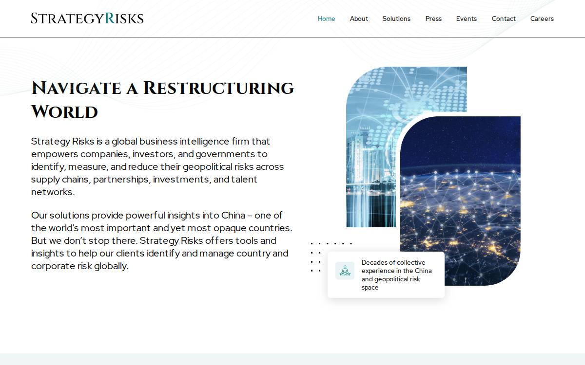 Strategy Risks website preview