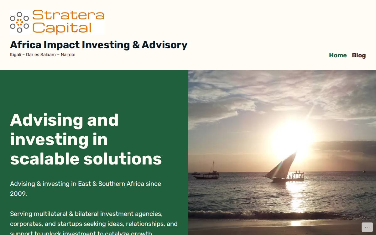 Stratera Capital website preview
