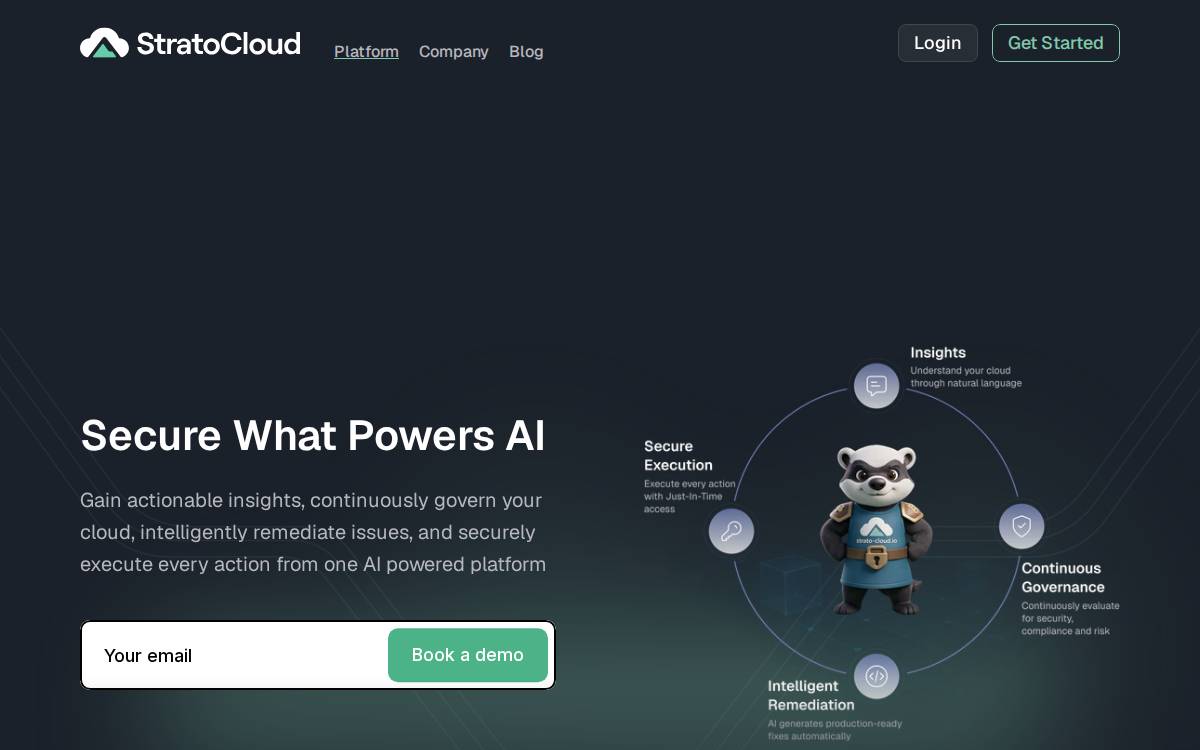 Strato Cloud website preview