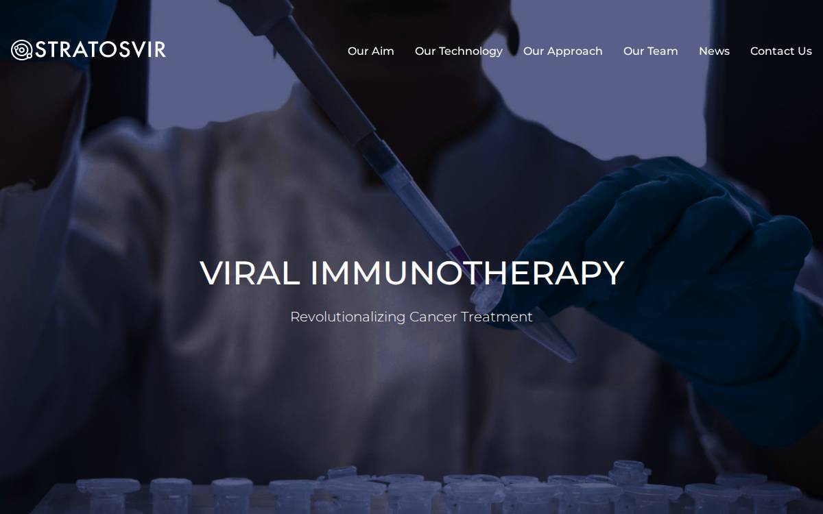 Stratosvir website preview