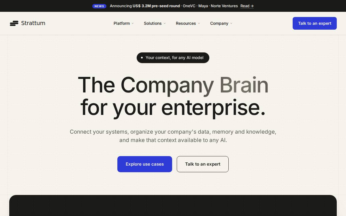 Strattum website preview