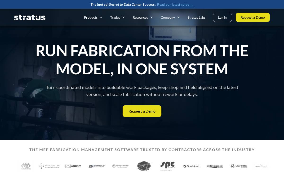 Stratus website preview