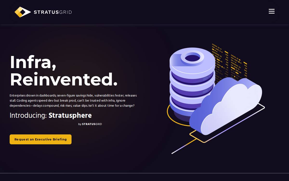 StratusGrid website preview