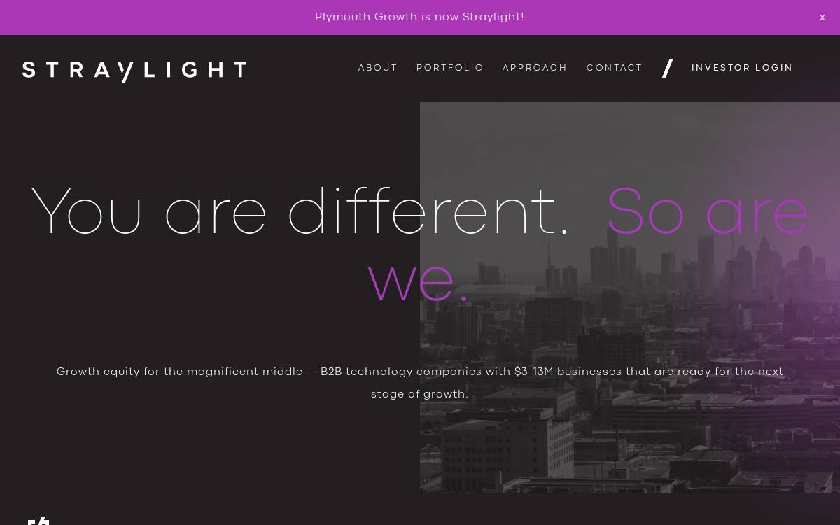 Straylightcapital website preview