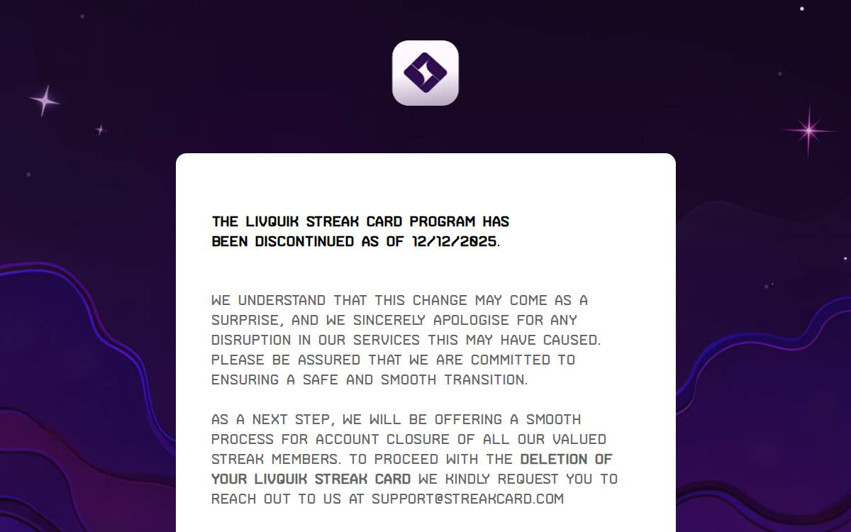 Streak website preview
